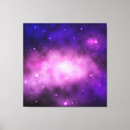 Ruimte of Galaxy Achtergrond met de Rand van de Wi Canvas Afdruk