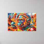 RUIMTE ORANG-OETAN -10 CANVAS AFDRUK (Voorkant)