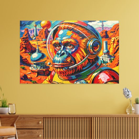 RUIMTE ORANG-OETAN -10 CANVAS AFDRUK (Insitu (Woonkamer))