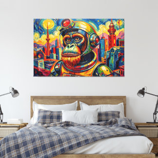 RUIMTE ORANG-OETAN -4 CANVAS AFDRUK