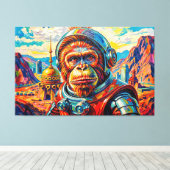 RUIMTE ORANG-OETAN -5 CANVAS AFDRUK (Insitu (Houten vloer))