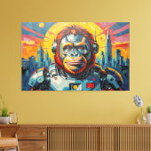 RUIMTE ORANG-OETAN -6 CANVAS AFDRUK (Insitu (Woonkamer))