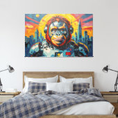 RUIMTE ORANG-OETAN -6 CANVAS AFDRUK (Insitu (Slaapkamer))
