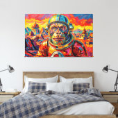 RUIMTE ORANG-OETAN -7 CANVAS AFDRUK (Insitu (Slaapkamer))