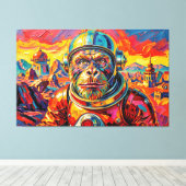 RUIMTE ORANG-OETAN -7 CANVAS AFDRUK (Insitu (Houten vloer))