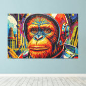 RUIMTE ORANG-OETAN -8 CANVAS AFDRUK (Insitu (Houten vloer))