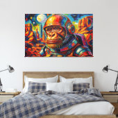 RUIMTE ORANG-OETAN -9 CANVAS AFDRUK (Insitu (Slaapkamer))