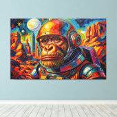 RUIMTE ORANG-OETAN -9 CANVAS AFDRUK (Insitu (Houten vloer))