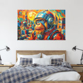 RUIMTE-ORANG-OETAN CANVAS AFDRUK (Insitu (Slaapkamer))