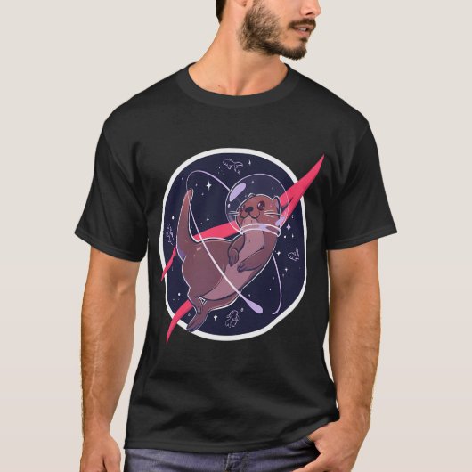 Ruimte otter t-shirt (Voorkant)
