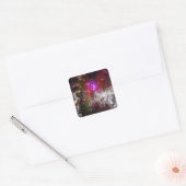 Ruimte - Pacman-nevel Vierkante Sticker (Envelop)