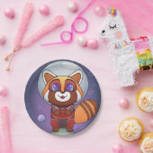 Ruimte Panda Chippy! Papieren Bordje (Feest)