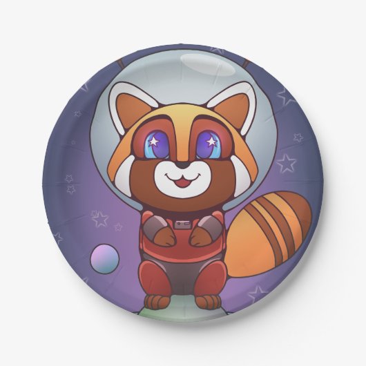 Ruimte Panda Chippy! Papieren Bordje (Voorkant)