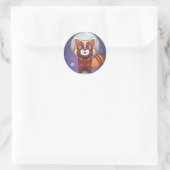 Ruimte Panda Chippy! Ronde Sticker (Tas)