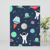 Ruimte Patroon illustratie (Staand voorkant)