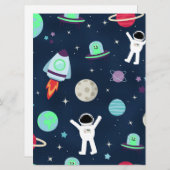 Ruimte Patroon illustratie (Voorkant / Achterkant)