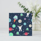 Ruimte Patroon illustratie Aankondiging (Staand voorkant)