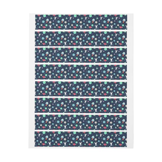 Ruimte Patroon illustratie Adreslabel Wikkel (Vel)