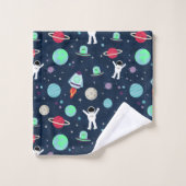 Ruimte Patroon illustratie Bad Handdoek (Wasdoekje)