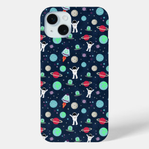 Ruimte Patroon illustratie iPhone 15 Mini Hoesje