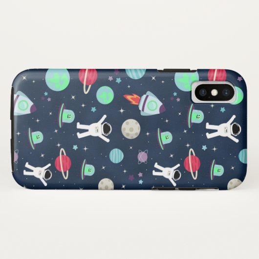 Ruimte Patroon illustratie Case-Mate iPhone Case (Achterkant (horizontaal))