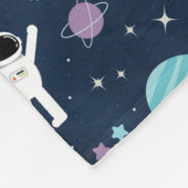 Ruimte Patroon illustratie Fleece Deken (Hoek)