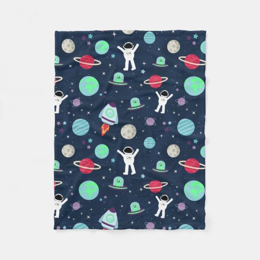 Ruimte Patroon illustratie Fleece Deken (Voorkant)
