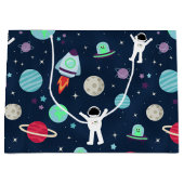 Ruimte Patroon illustratie Groot Cadeauzakje (Voorkant)