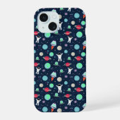 Ruimte Patroon illustratie iPhone 15 Case (Achterkant)
