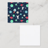 Ruimte Patroon illustratie Kortingskaartje (Voorkant / Achterkant)