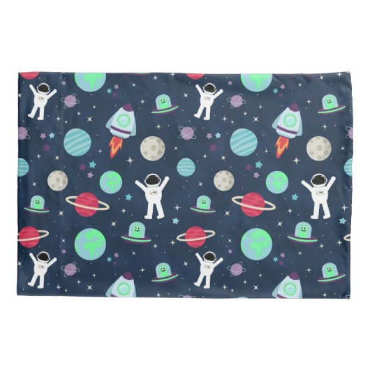 Ruimte Patroon illustratie Kussensloop (Achterkant-Links)