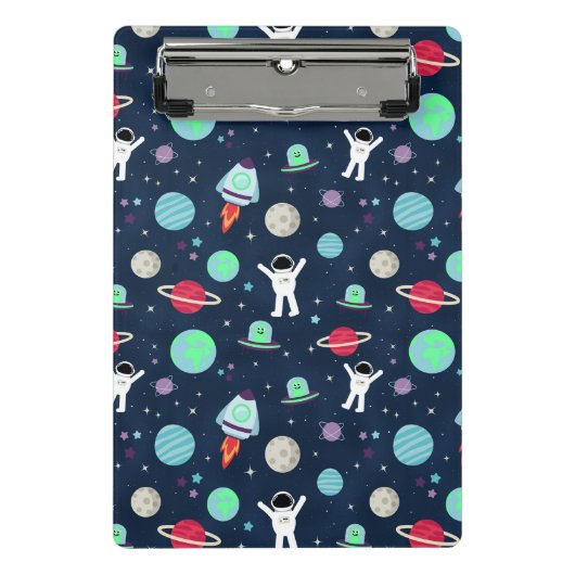 Ruimte Patroon illustratie Mini Klembord (Voorkant)