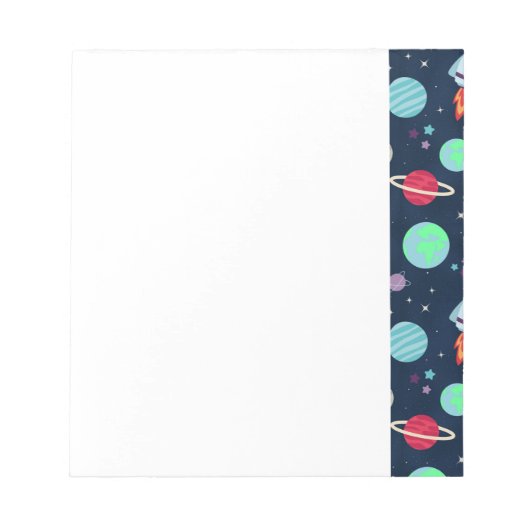 Ruimte Patroon illustratie Notitieblok (Voorkant)