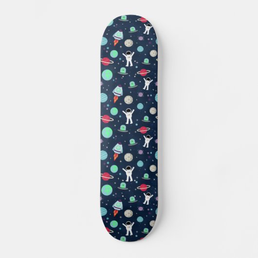 Ruimte Patroon illustratie Persoonlijk Skateboard (Voorkant)
