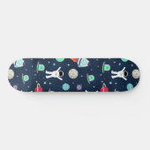 Ruimte Patroon illustratie Persoonlijk Skateboard (Horizontaal)