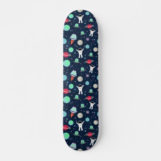 Ruimte Patroon illustratie Persoonlijk Skateboard (Voorkant)