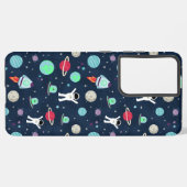 Ruimte Patroon illustratie Samsung Galaxy Hoesje (Linkerkant)