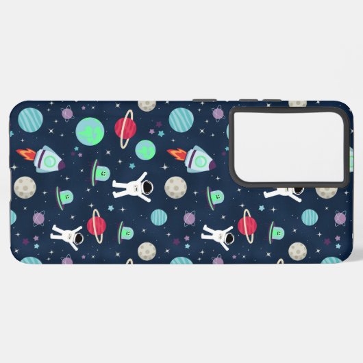 Ruimte Patroon illustratie Samsung Galaxy Hoesje (Linkerkant)