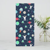 Ruimte Patroon illustratie Save The Date (Staand voorkant)