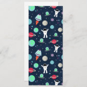 Ruimte Patroon illustratie Save The Date (Voorkant / Achterkant)