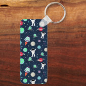 Ruimte Patroon illustratie Sleutelhanger (Achterkant)