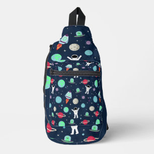 Ruimte Patroon illustratie Sling Bag