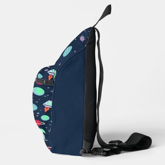 Ruimte Patroon illustratie Sling Bag (Rechts)
