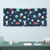 Ruimte Patroon illustratie Spandoek (Beurs)