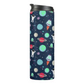 Ruimte Patroon illustratie Thermosbeker (Geroteerd rechts)