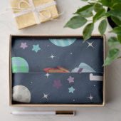 Ruimte Patroon illustratie Tissuepapier (Geschenk)