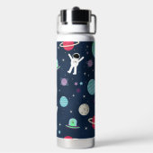 Ruimte Patroon illustratie Waterfles (Achterkant)
