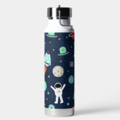 Ruimte Patroon illustratie Waterfles (Links)
