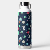 Ruimte Patroon illustratie Waterfles (Voorkant)