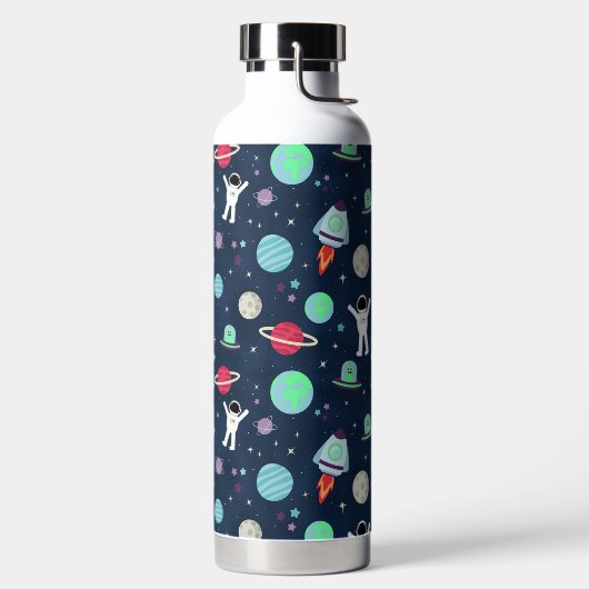 Ruimte Patroon illustratie Waterfles (Links)